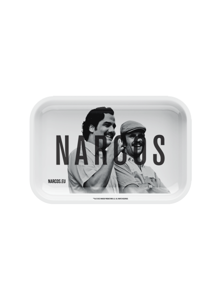 Narcos Rolling Tray white edition (medium) Drehunterlage